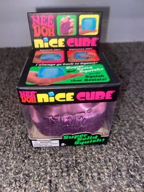 Nee Doh Nice Cube - Purple Squishy Stress Toy